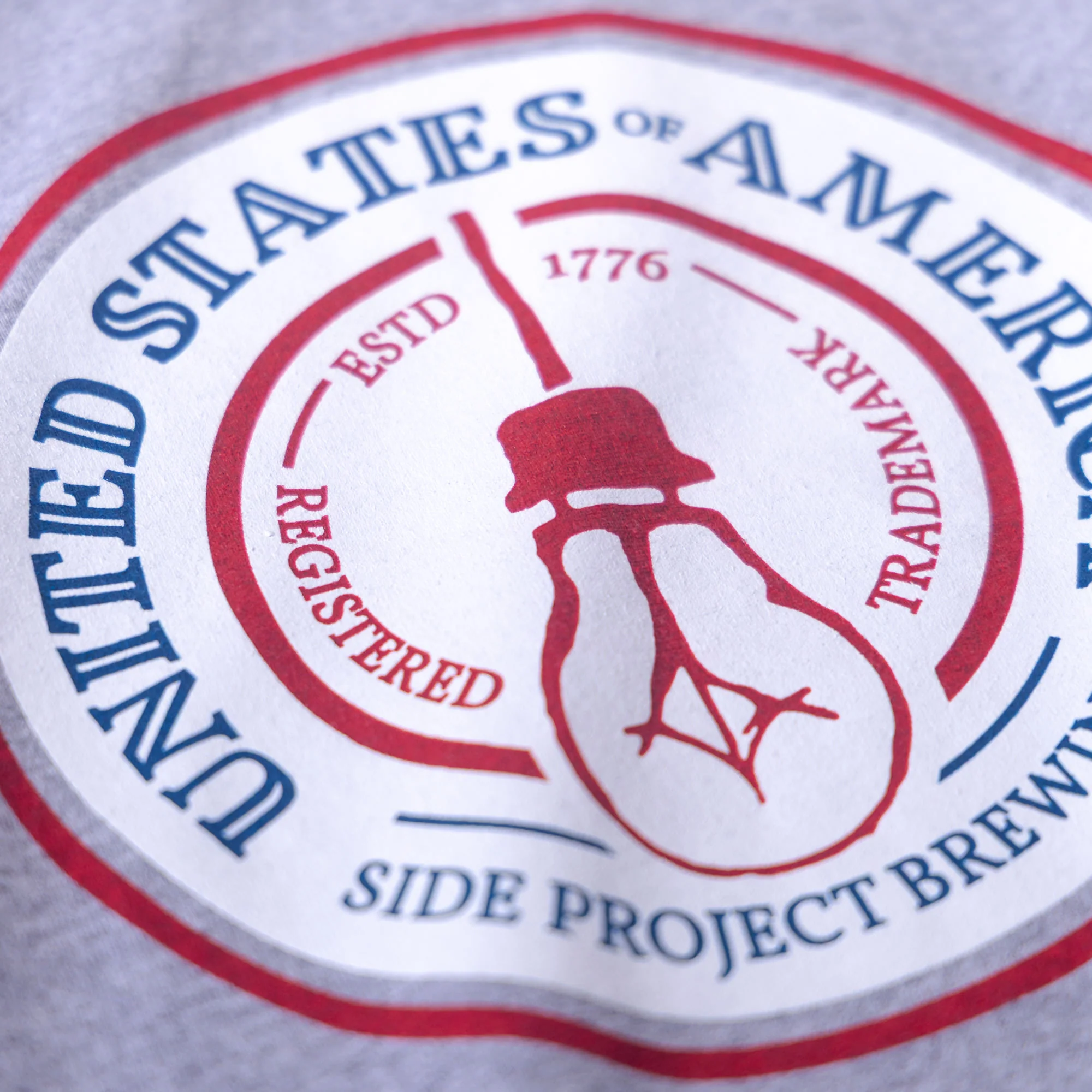 Side Project USA 250 T-Shirt - Sport Grey - Image 2